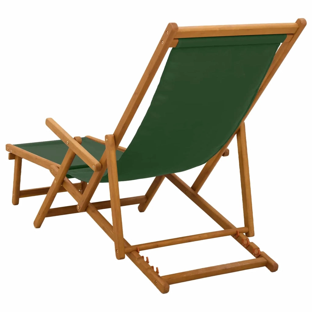 Lettino prendisole pieghevole 2 pcs 3 Posizione Verde 3407823