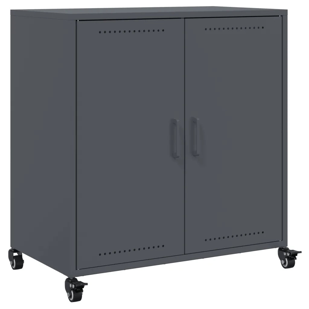 Credenza Antracite 68x39x72 cm in Acciaio