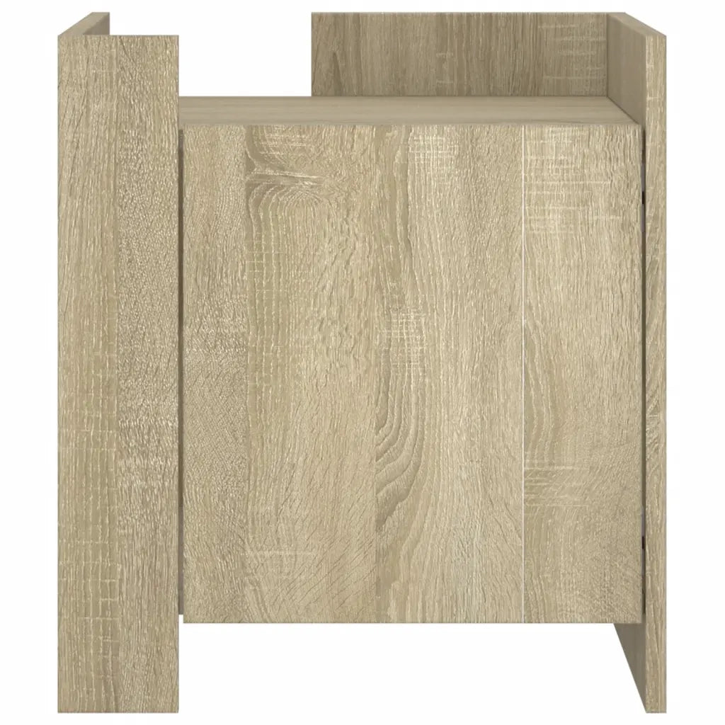 Comodino Rovere Sonoma 45x50x50 cm in Legno Multistrato 848299