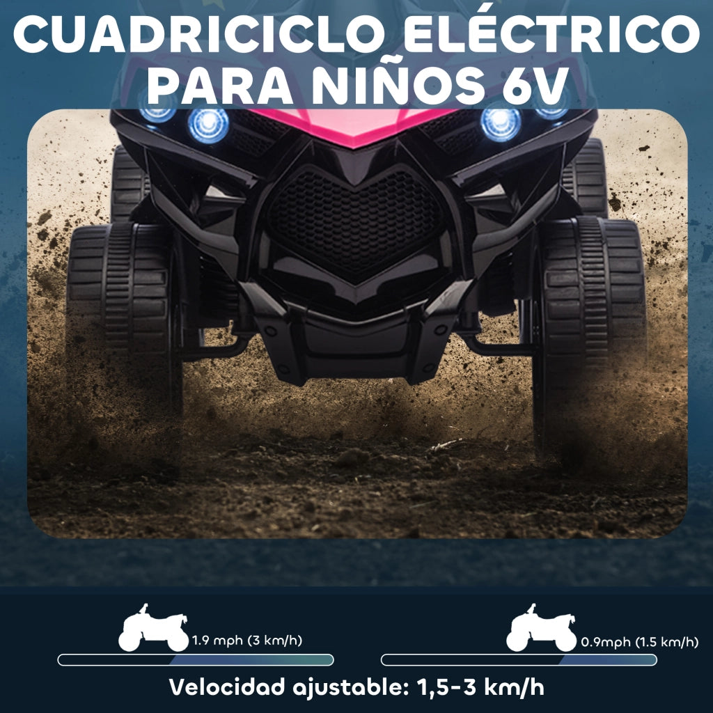 Quadro Elettrico Bambini 6V ¨C zephmum ¨C Rosa 70x42x45 cm