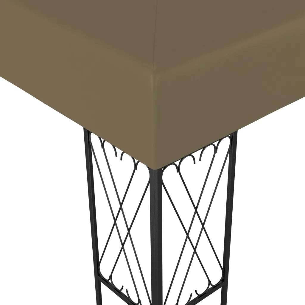 Gazebo con Luci a Stringa LED 3x4 m in Tessuto Grigio Talpa cod mxl 66074