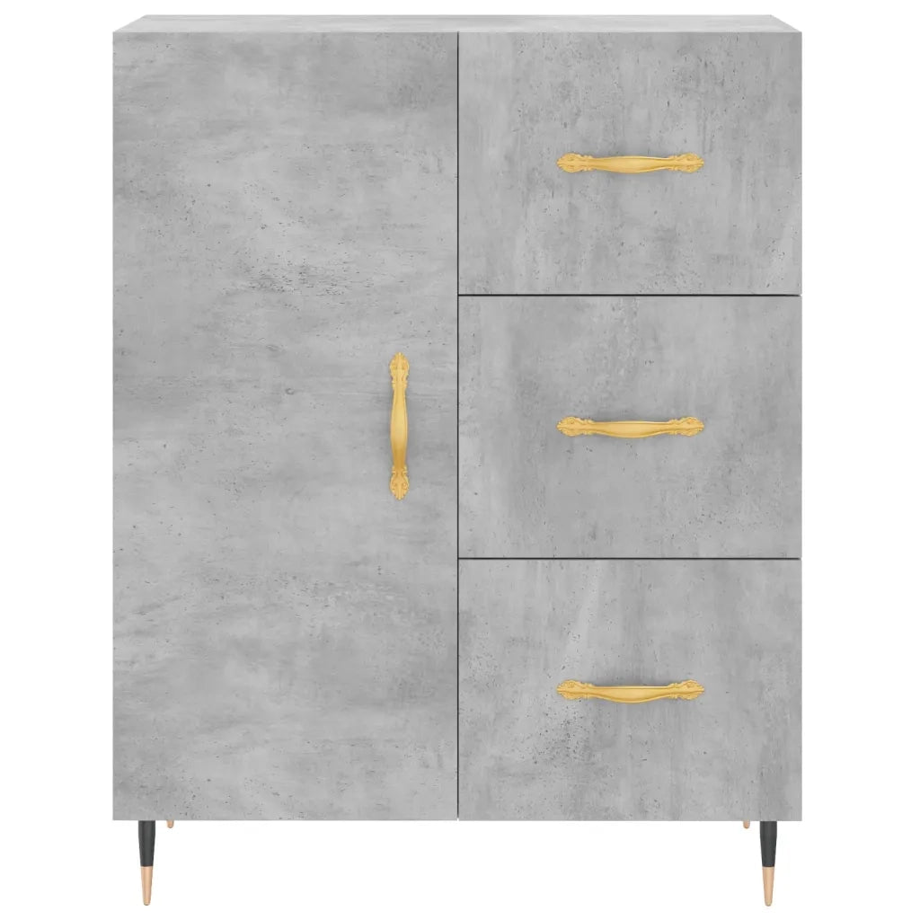 Credenza Grigio Cemento 69,5x34x180 cm in Legno Multistrato 3189425