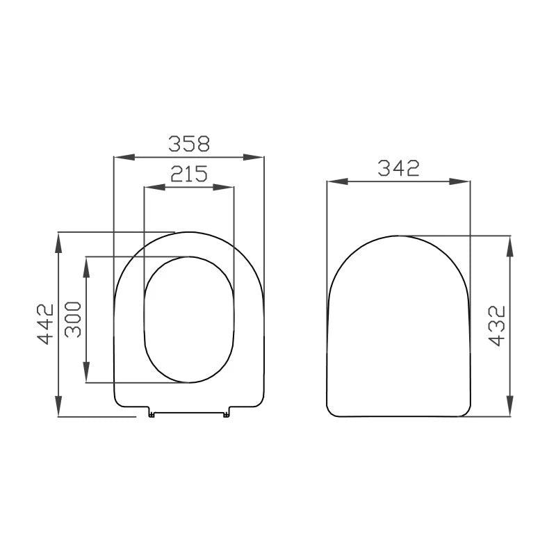 Sedile in termoindurente con cerniere inox  ad innesto dall'alto compatibile con ydra,easy,roca,pozzi altri modelli