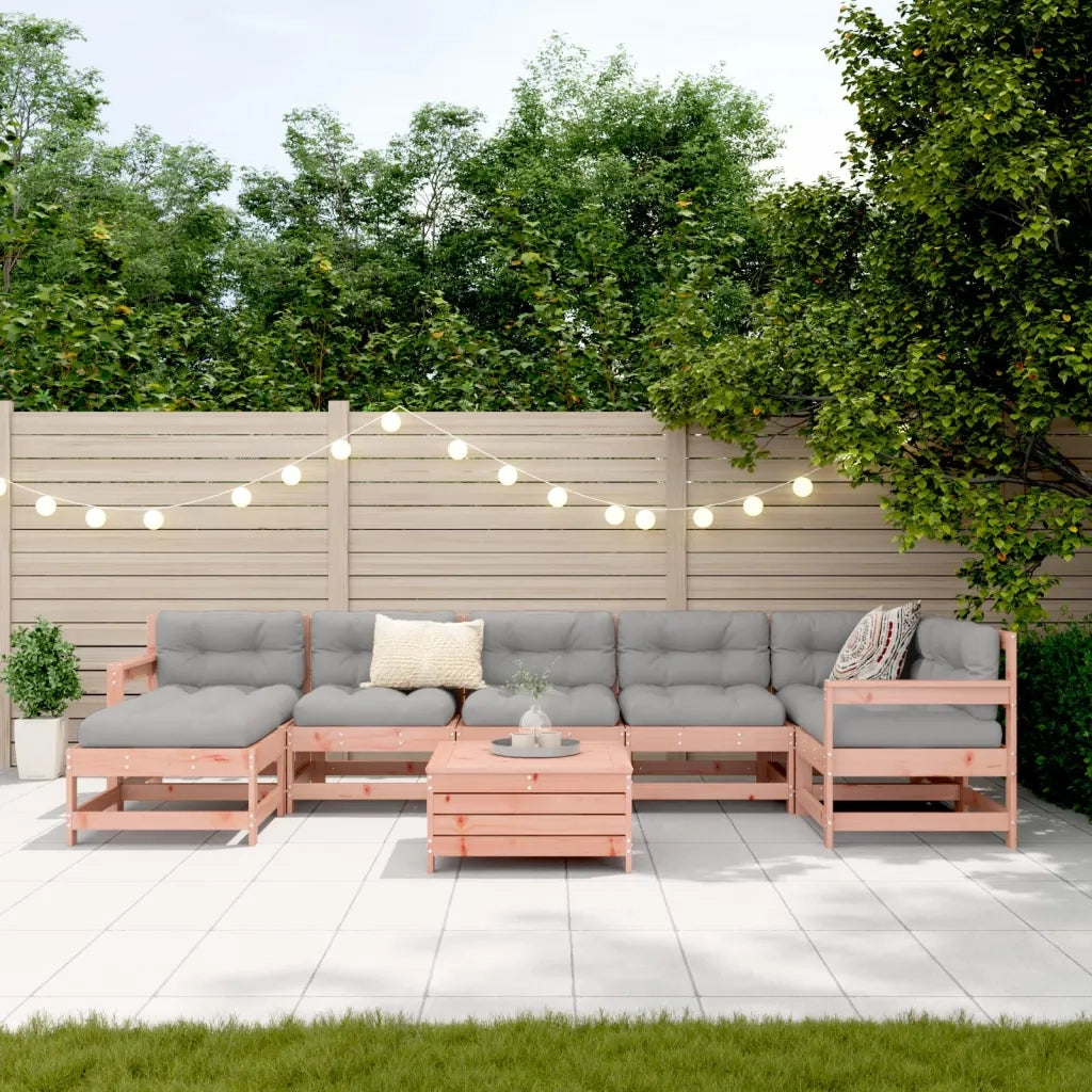 Set Divani da Giardino 8 pz in Legno Massello Abete Douglas 3250634