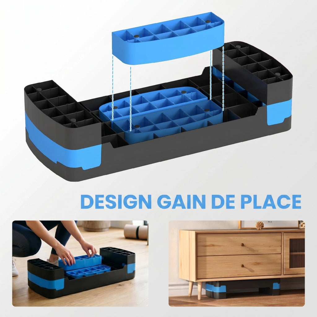 Stepper Fitness Aerobico ¨C zephmum ¨C Blu 68x29x20cm