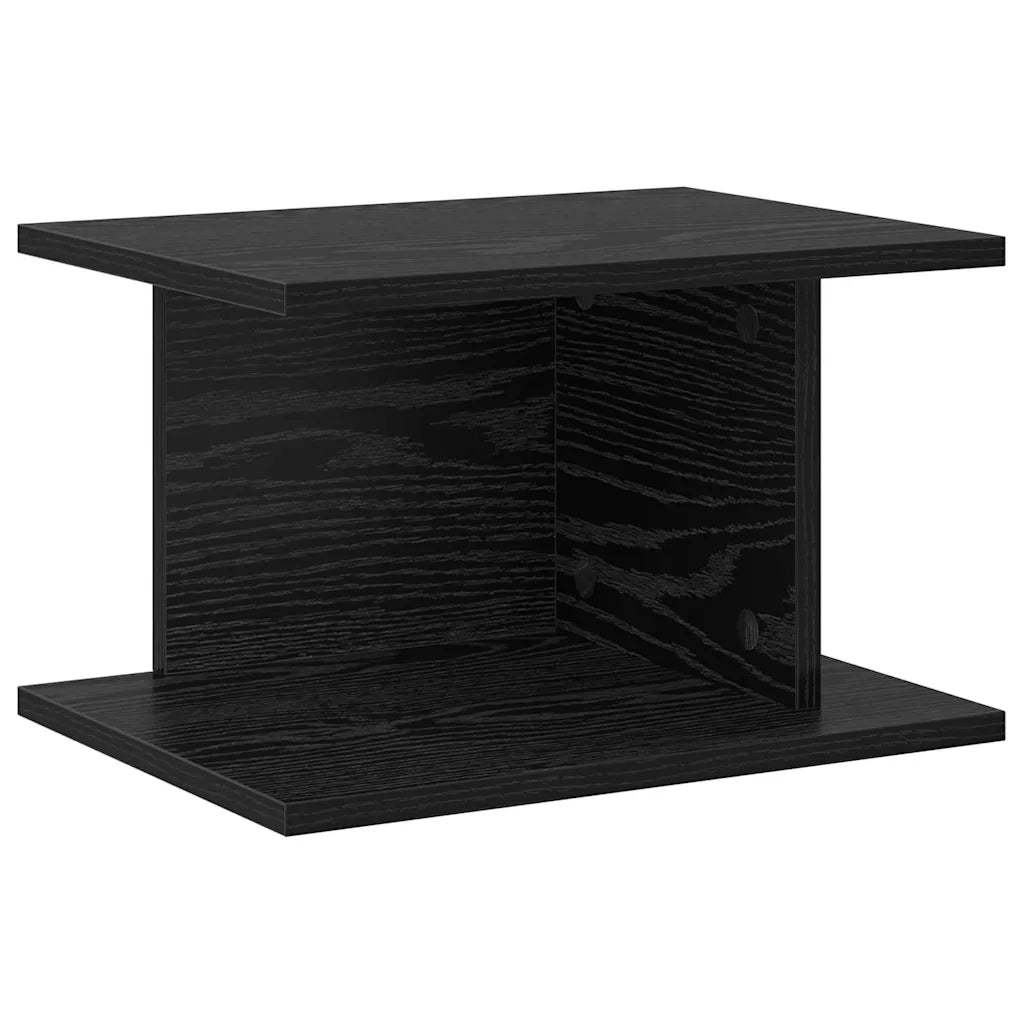 Comodino Rovere Nero 40 x 30 x 25 cm Legno multistrato 891170