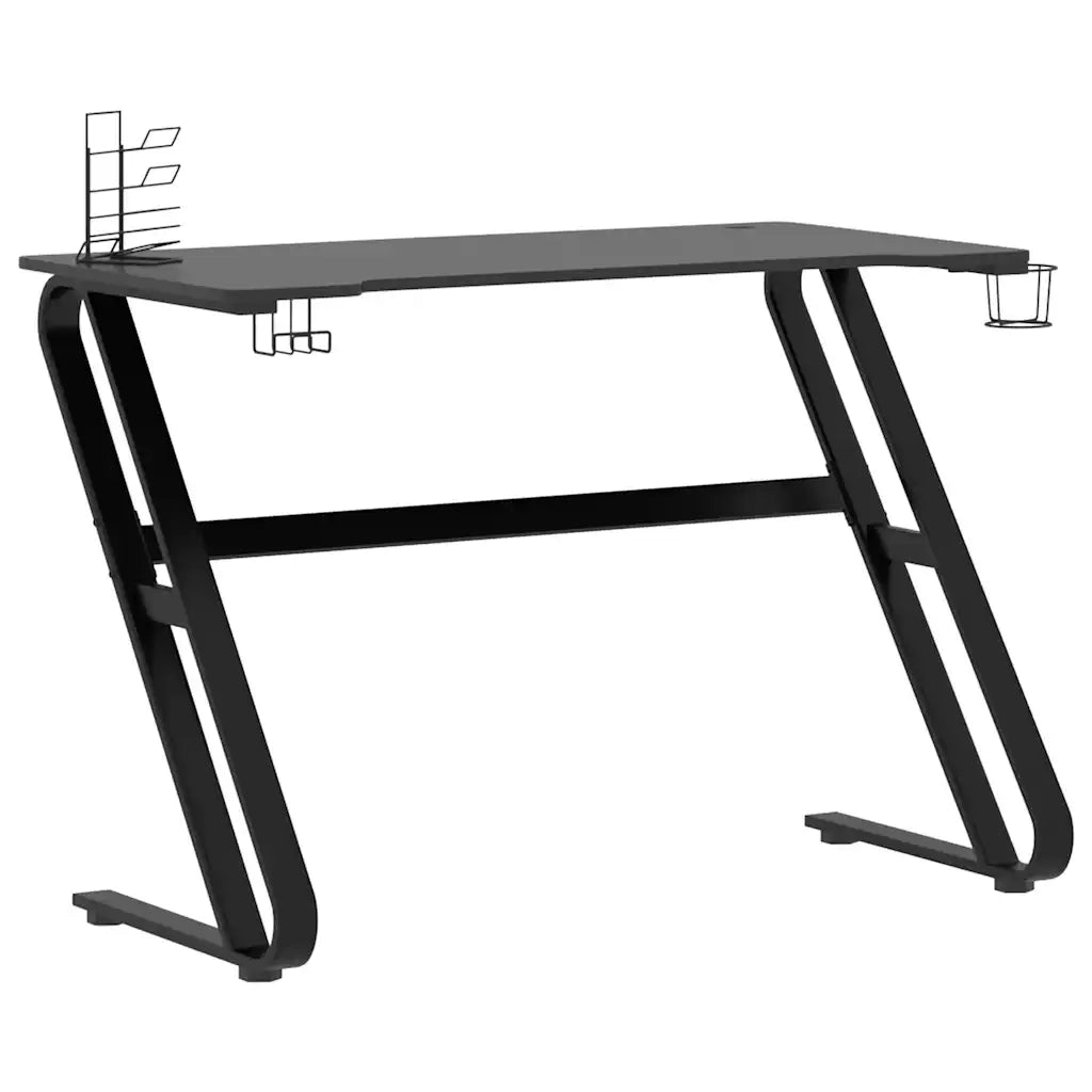 Scrivania da Gaming con Gambe a ZZ Nera 110x60x75 cm 325412