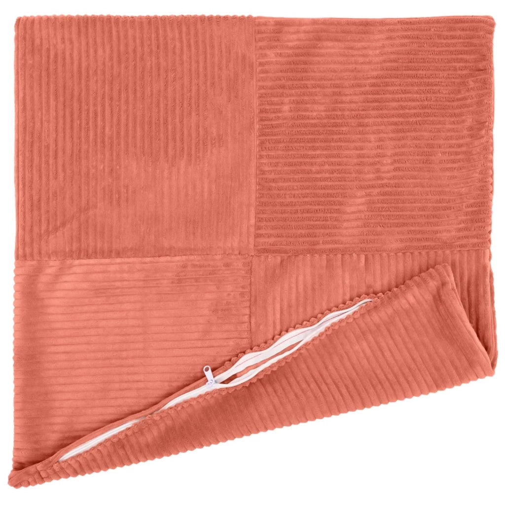 Federa 2 pcs ALMELO Rosso Arancio 70 x 70 cm corduroy 915597