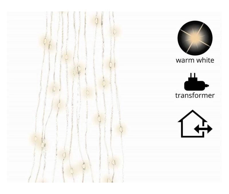 Kaemingk Micro Led Lights Bunch Outd Silver/Warm White