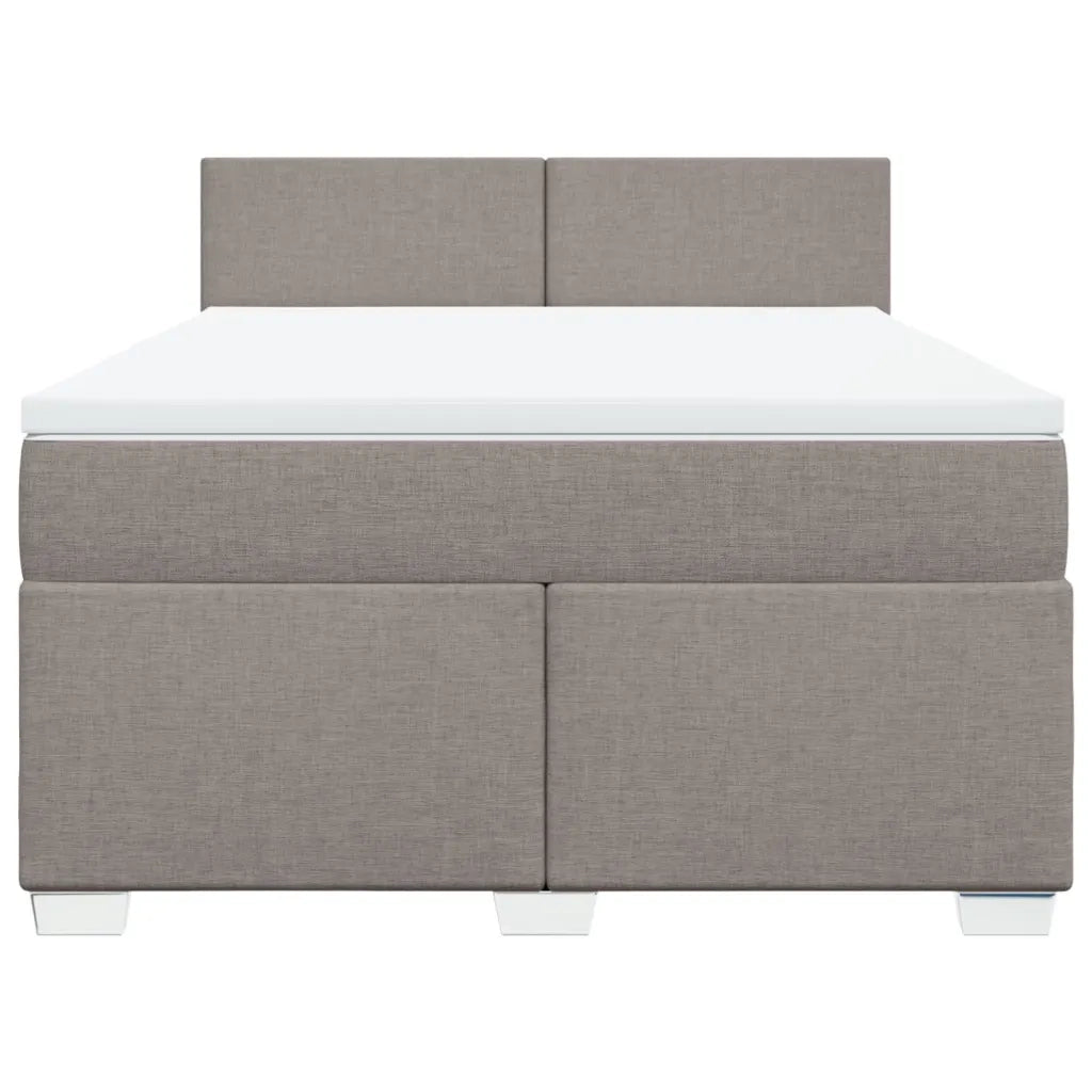 Giroletto a Molle con Materasso Tortora 160x200 cm in Tessuto 3285936