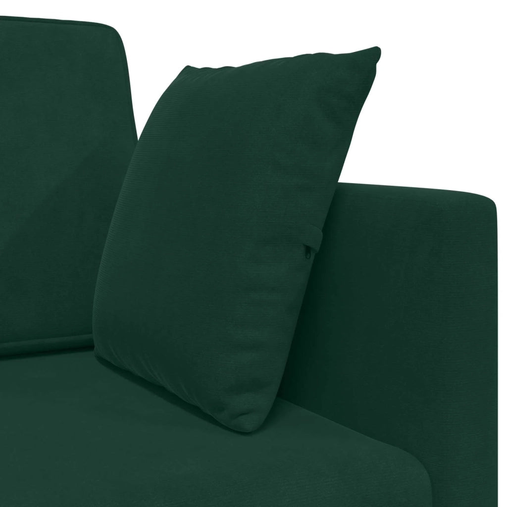 Divano-letto | Sof¨¤ letto | Letto singolo da pavimento Verde Scuro 213 x 70 x 77 cm Velluto