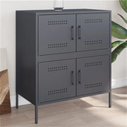 Credenza-Buffet-Armadio da cucina Antracite 68x39x79 cm in Acciaio