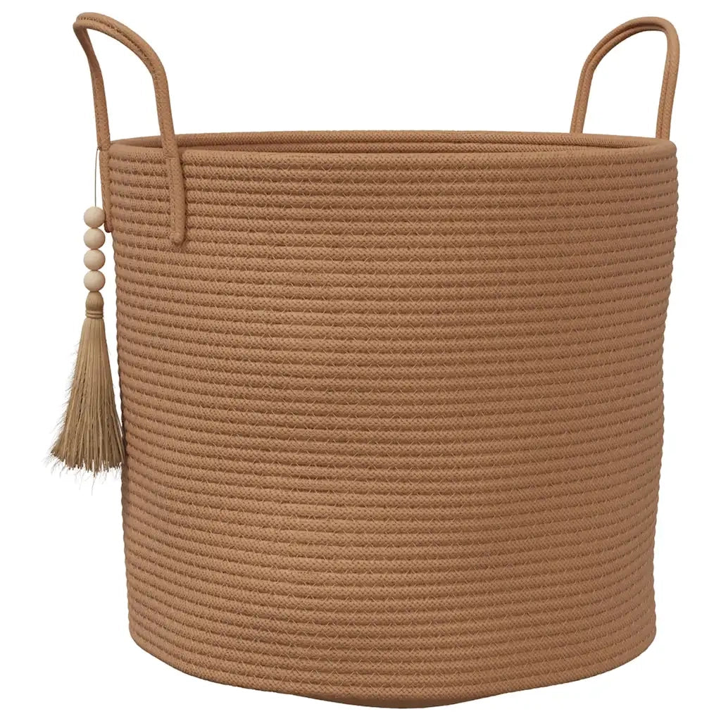 Cestino Portaoggetti Marrone ?40x35 cm in Cotone CFW4332729