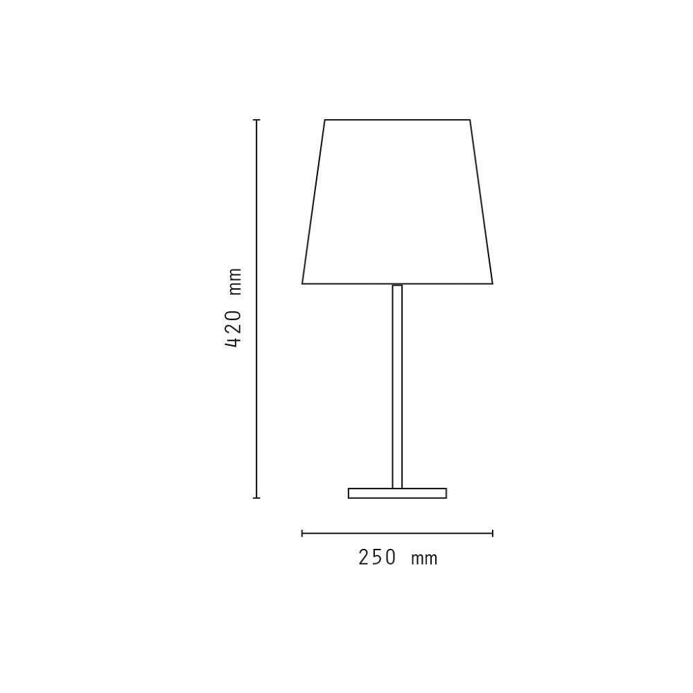 Trade Shop - Lampada Da Tavolo Con Paralume Bianco In Tessuto Base Legno Lampada E27 Xc-7007 -