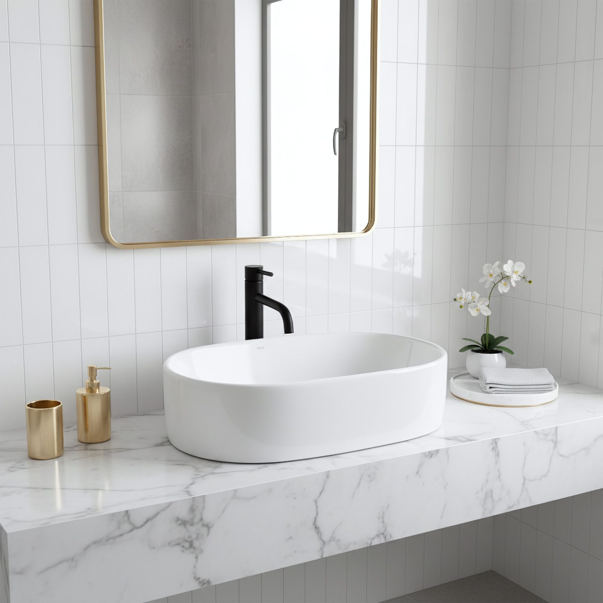 Lavabo Da Appoggio Rea Alma