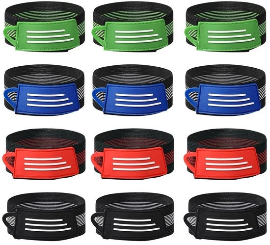 Clip per bicicletta 12 pezzi - Clip elastica alta - Strisce riflettenti - Clip a gancio e laccio - Adatto per donne/uomini - Adatto per passeggiate