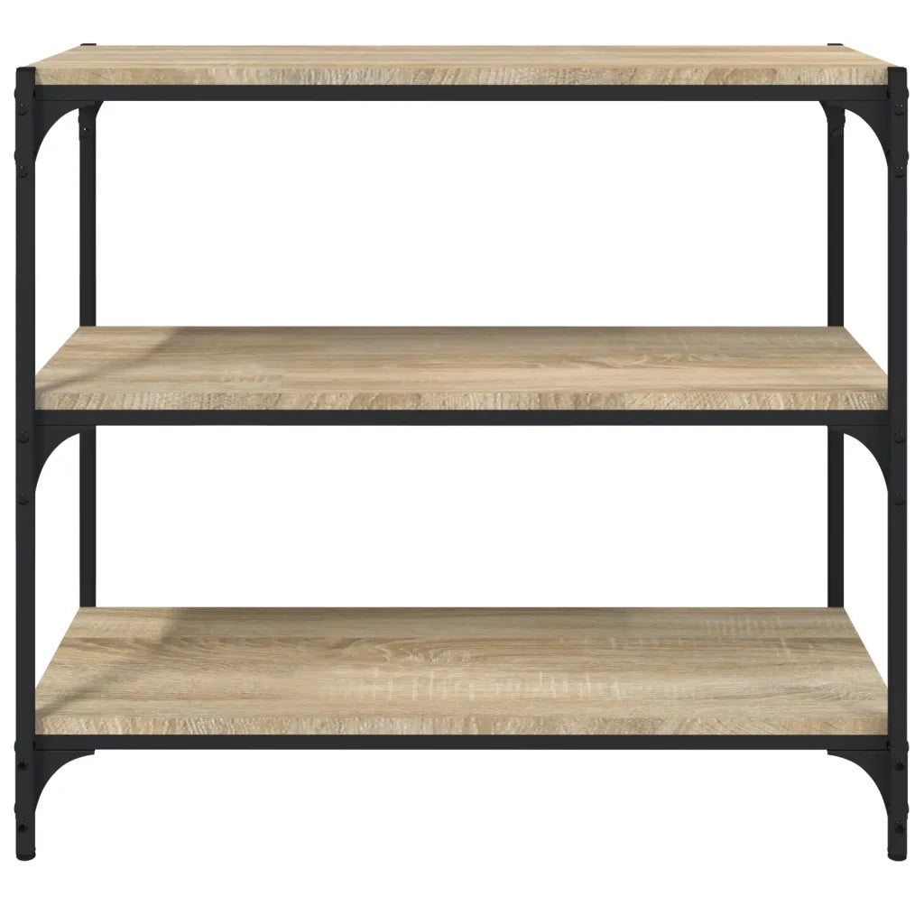 Libreria Rovere Sonoma 80x33x70,5cm Legno Multistrato e Acciaio 819338