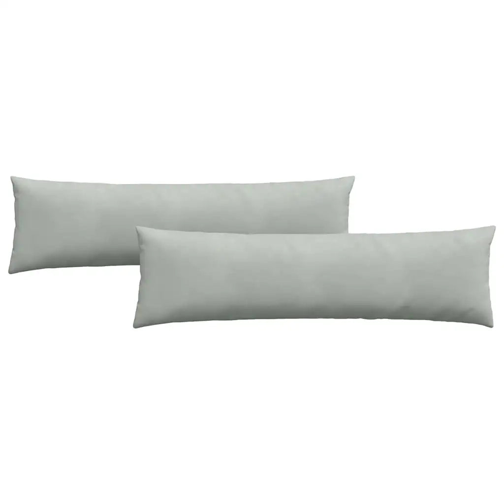 Cuscini da Divano 2 pz | Cuscini per sedie Grigio chiaro 145 x 40 cm