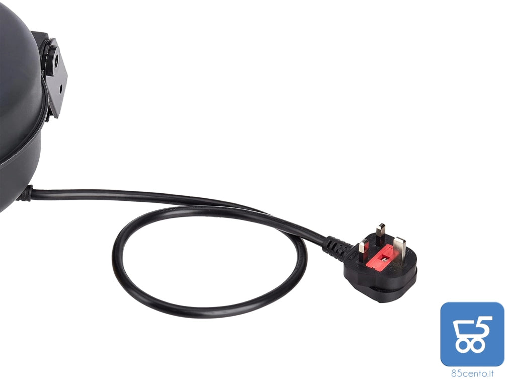 Avvolgicavo di Prolunga Retrattile per Carichi Pesanti con Staffa Girevole 1,5 mm² x 10 m - Presa INGLESE copia