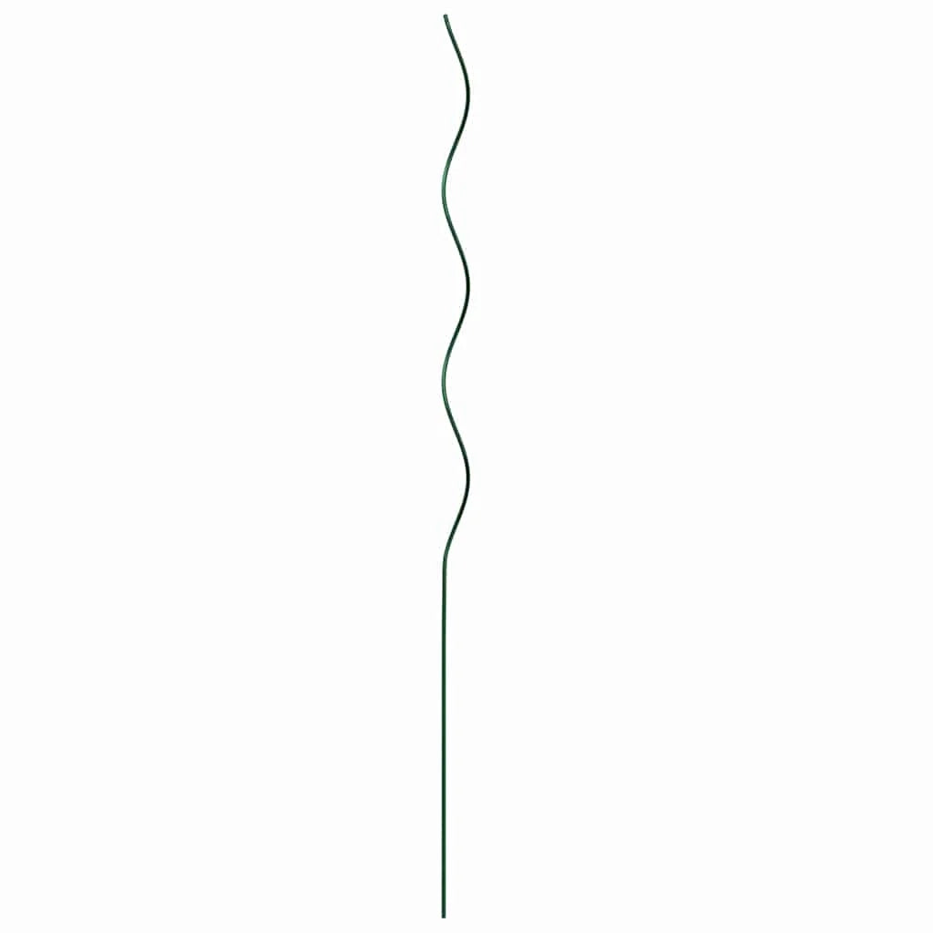 Set di 20 supporti a spirale per piante da esterno minimalisti 110 x 0,6 x 0,6 cm acciaio verde 02_0058235
