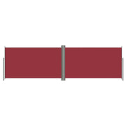 Tenda da sole laterale retrattile/schermo privacy per patio giardino terrazza balcone 180 x 600 cm rosso 02_0007469