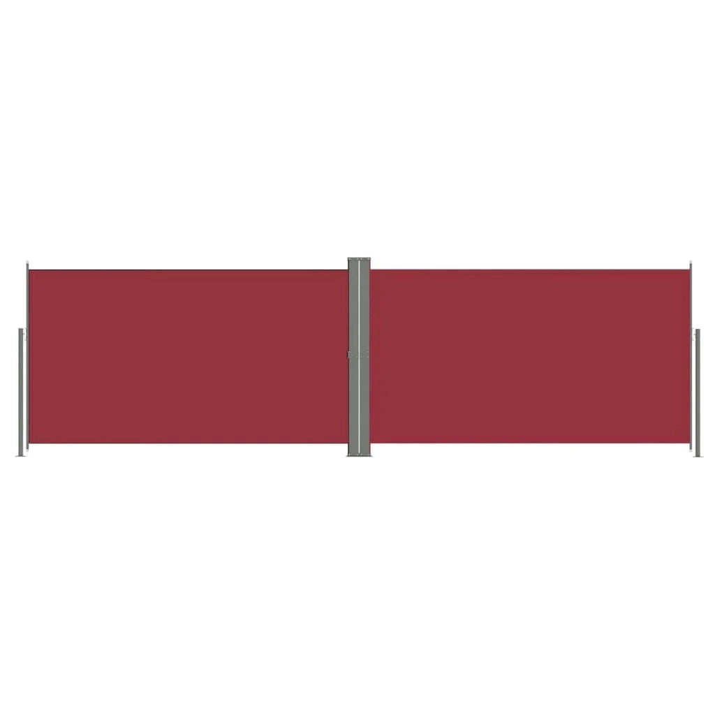 Tenda da sole laterale retrattile/schermo privacy per patio giardino terrazza balcone 180 x 600 cm rosso 02_0007469