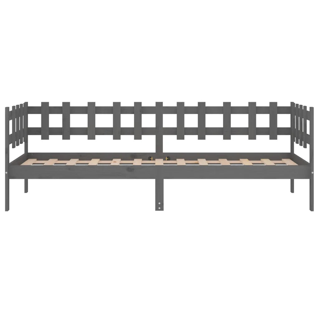 Dormeuse Grigia 90x200 cm in Legno Massello di Pino cod mxl 60515