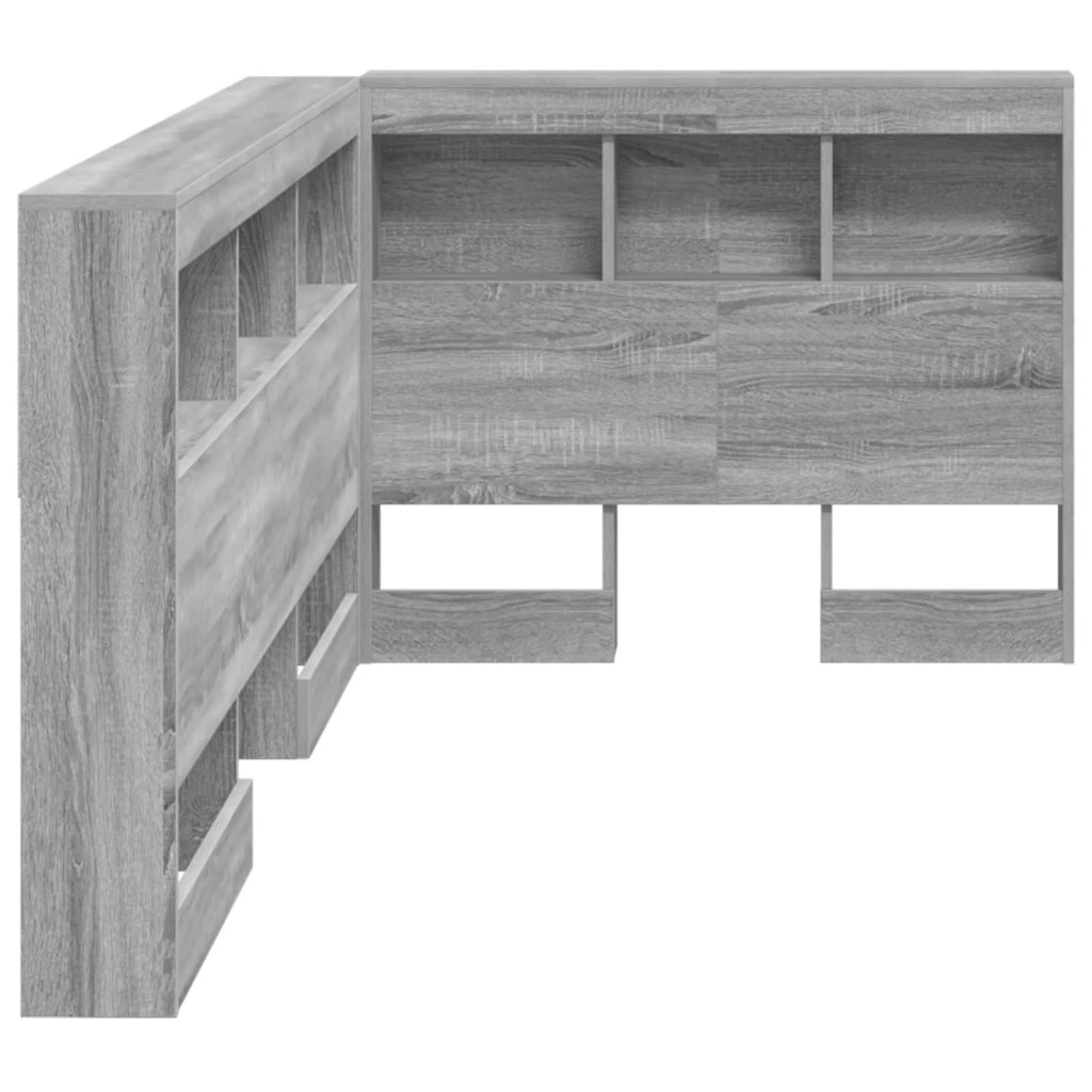 Testata contenitore Grigio Sonoma 100 cm Legno multistrato 3335466