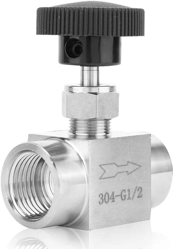 Valvola a Stantuffo in Rame Inox - BSPP Interno - Per Acqua/Gas/Olio/Carburante - Sostenibile - Buona Tenuta Ermetica - Nessuna Fuga - Valvola di Chiusura