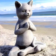 Decorazione per Giardino - Stile Yoga - Scultura di Gatto