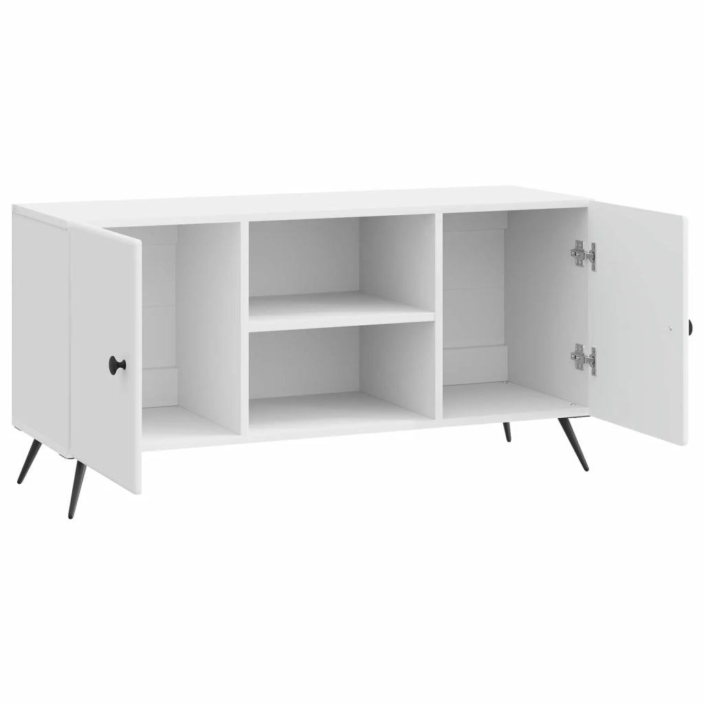 Mobile TV Bianco Lucido 102 x 34,5 x 50 cm Legno ingegnerizzato 895619