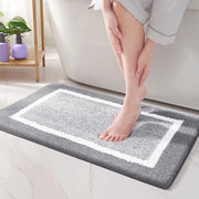 Mattezza 40 x 60 cm Microfibra Padraccio Bagnetto con Superficie Antiscivolo, Padraccio Bagnetto Lavabile a Macchina, Copertura Bagno Assorbente Acqua, Pannelli di Pavimento Duraturi (Grigio)