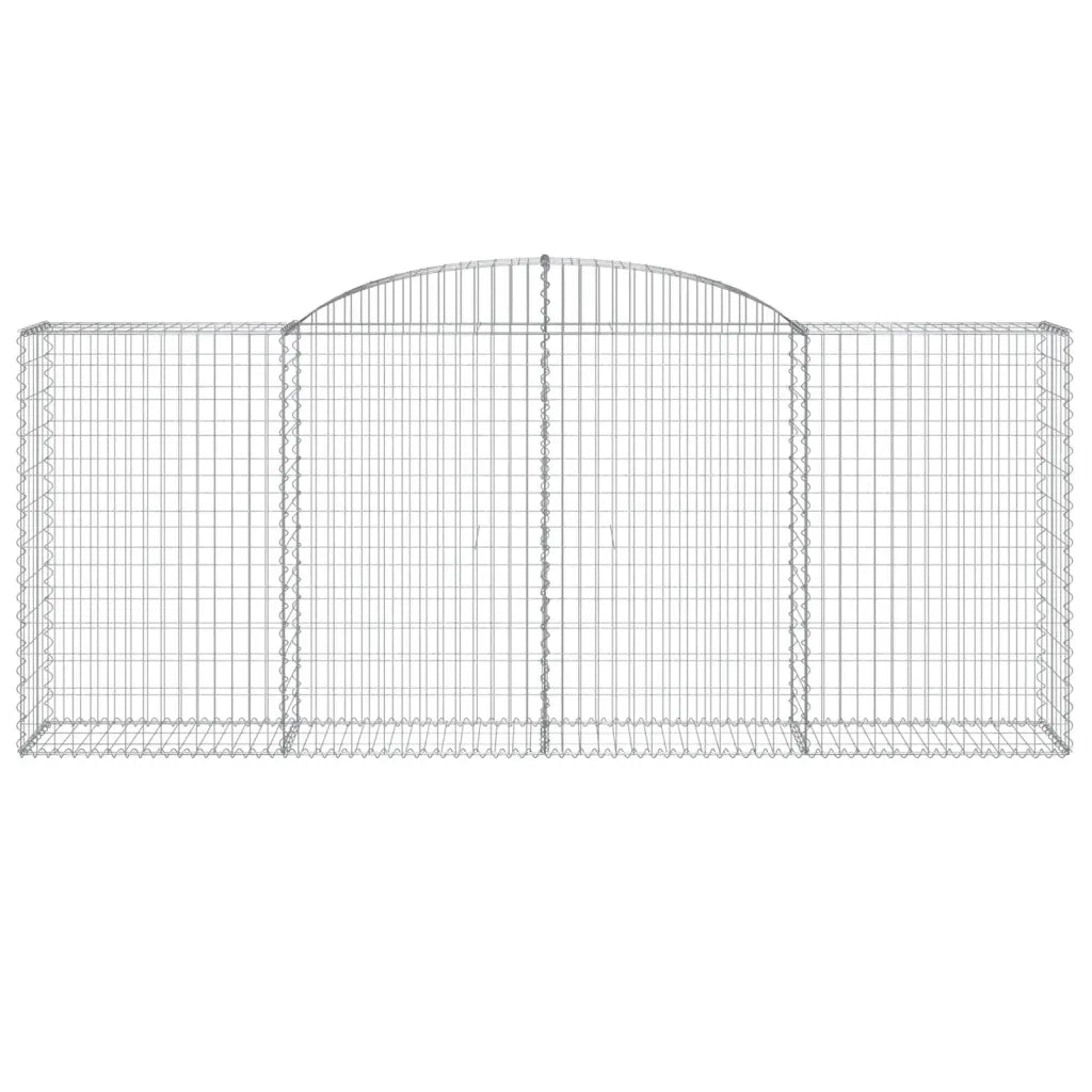 Cesti Gabbioni ad Arco 8 pz 300x50x120/140 cm Ferro Zincato 3146725