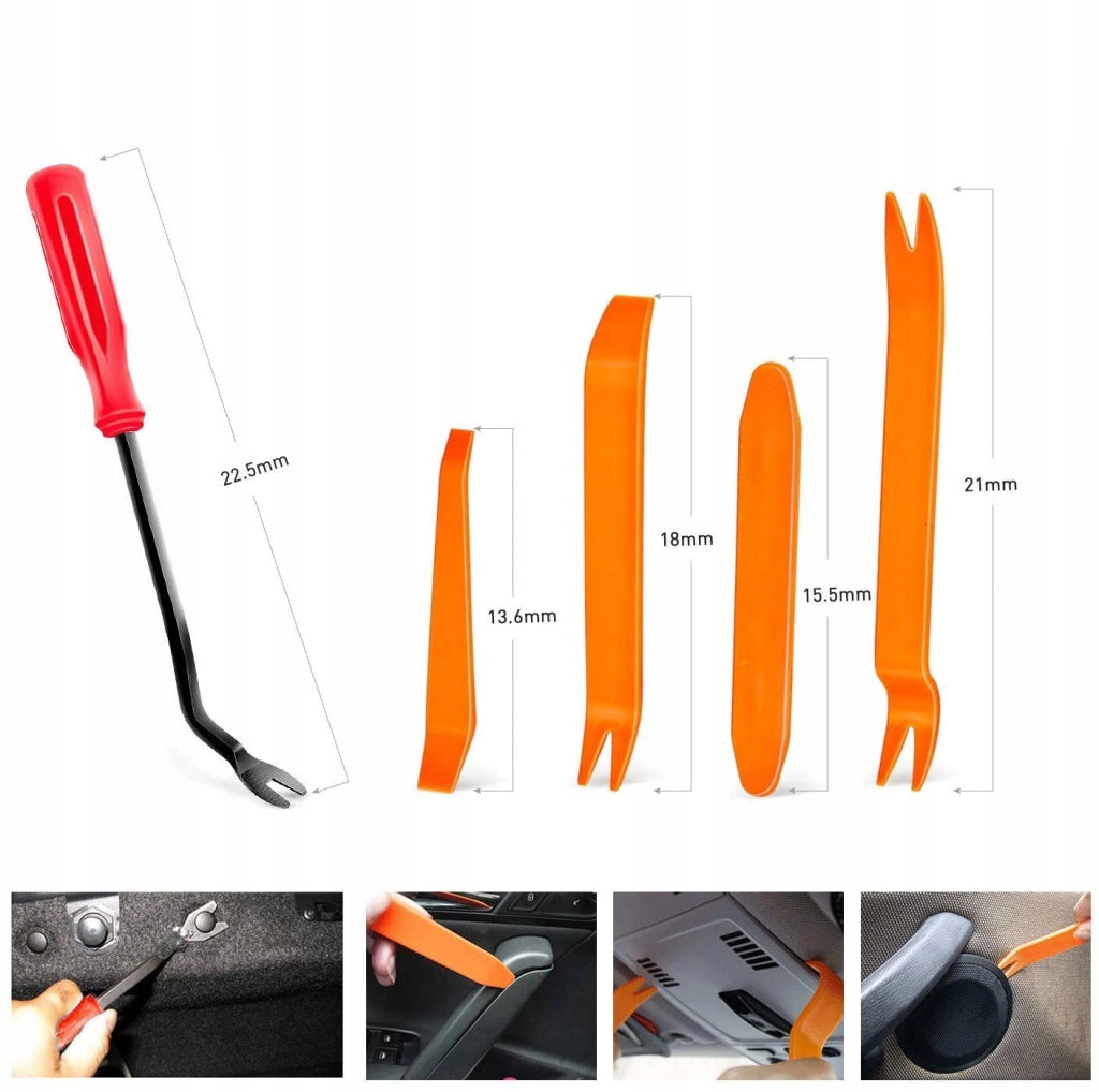 Set di Rivetti Auto Rosfix – 650 Pezzi in Scatola di Plastica | Nylon Resistente, Varie Dimensioni