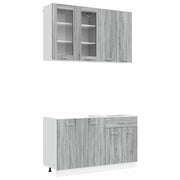 Unità Cucina LYON 4 pcs Sonoma grigio Legno ingegnerizzato 3438360