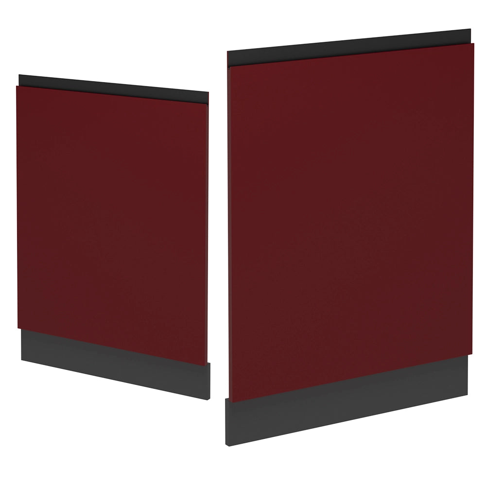 Pannello frontale della lavastoviglie R-Line Rosso/Antracite 60 cm J-Shape, PL Antracite Vicco