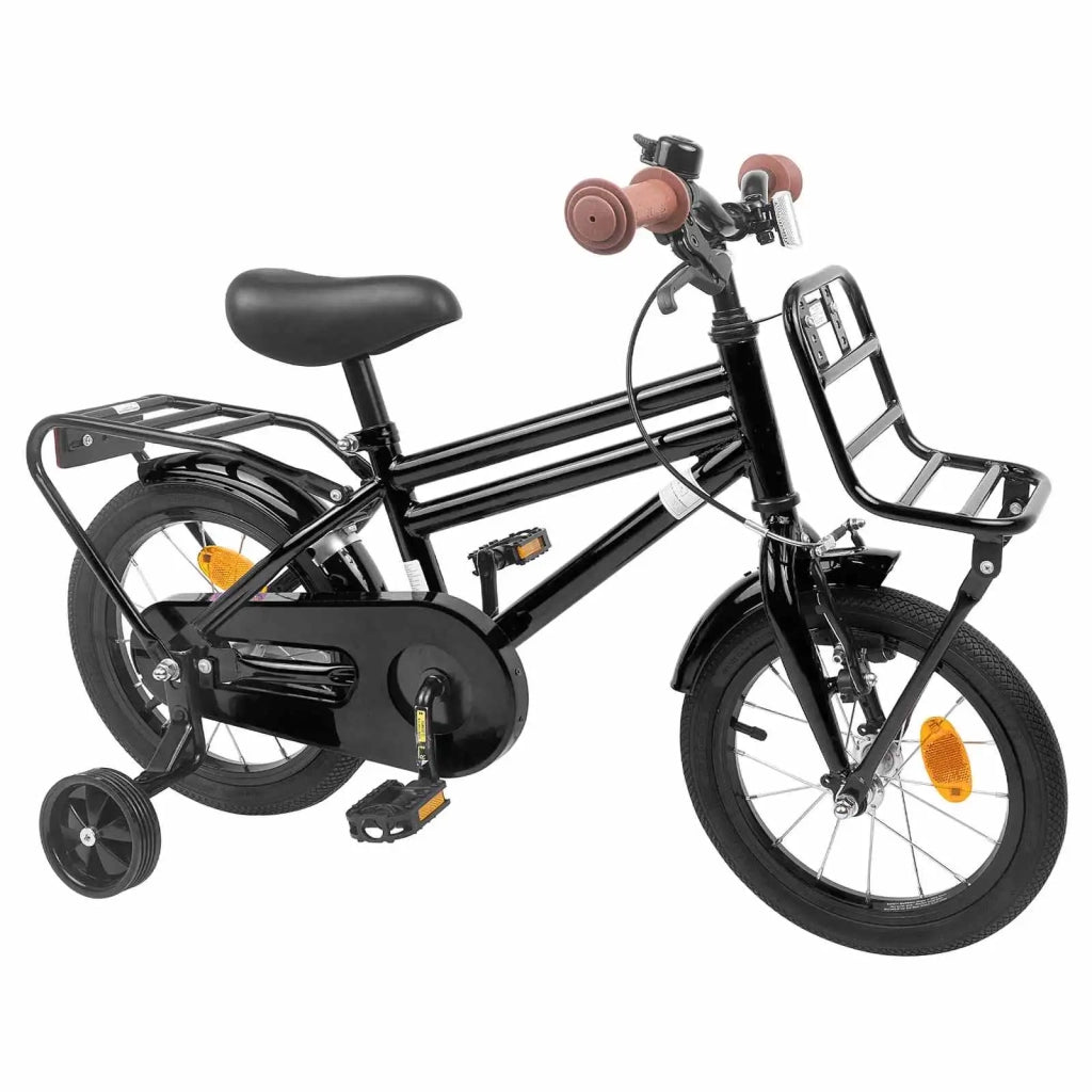 Bicicletta per Bambini 16 Pollici per bambini di 4-6 anni Nero