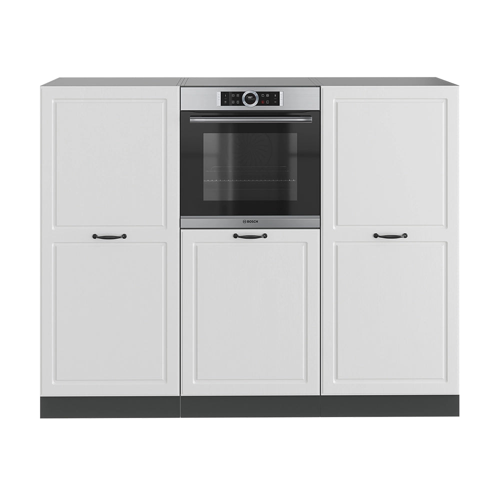 Vicco Cucine componibili piccole Bianco casa di campagna/antracite 180 cm senza piano di lavoro