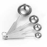 Set di Lepeli per la Misura a 4 pezzi - Acciaio Inossidabile - Cucchiaio per il Caffè - Bicchiere di Riferimento - Bicchiere per le Proteine con Marcatura Chiara
