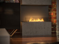 Camino a Bioetanolo da Incasso 80x45 cm Inside C 800 V1 Nero con Vetro