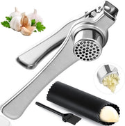 Knoflookpers 175 cm in acciaio inossidabile aiutante per la cucina snipper d'aglio resistente al lavastoviglie argento