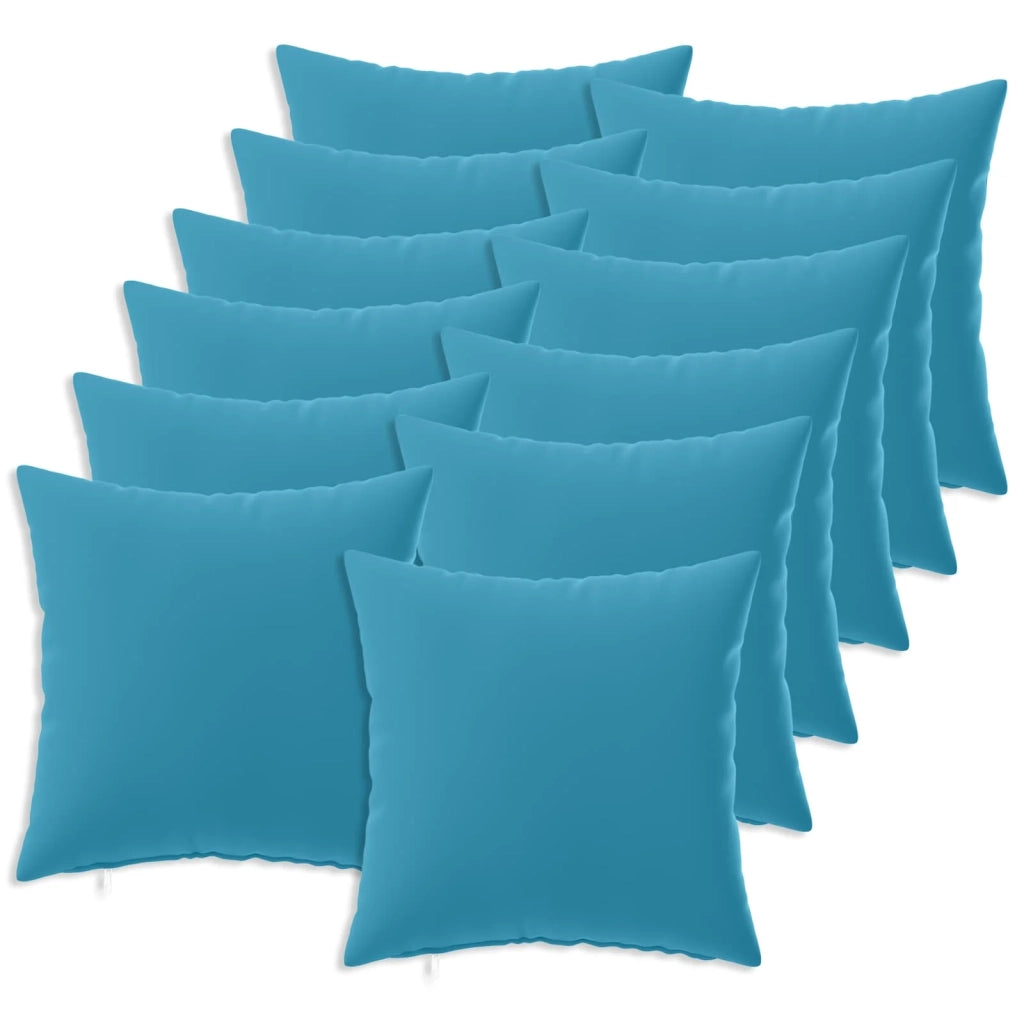 Federa 12 pcs HEERLEN Azzurro 40 x 40 cm Poliestere 908577