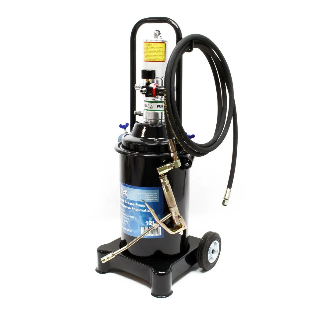 Pistola per grasso pneumatica professionale con serbatoio da 12 litri lubrificazione mobile 16_0002799
