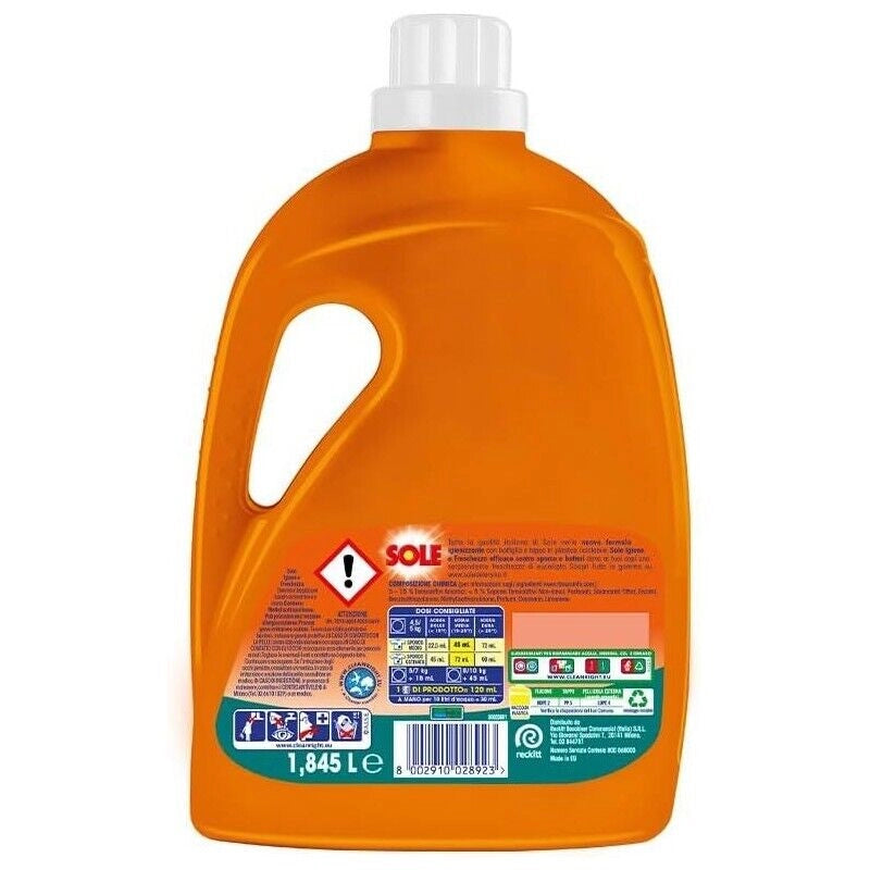SOLE SET 5 CONFEZIONI DETERSIVO LIQUIDO PER UN TOTALE DI 205 LAVAGGI IGIENE & FRESCHEZZA