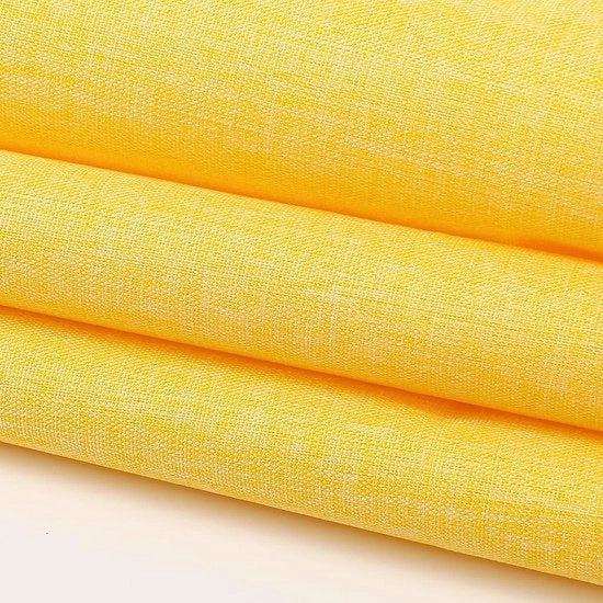 Tavolo da pranzo moderno, tavolo da pranzo lavabile, tavolo da pranzo stile lino, tavolo da pranzo impermeabile, tavolo da pranzo per sala da pranzo, tavolo da pranzo per festa, tavolo da pranzo per vacanze, decorazione (giallo, 40 x 180 cm)
