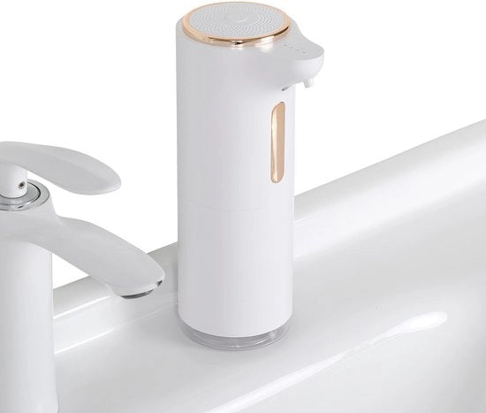 Dispensatore di sapone automatico, 300 ml, elettrodomestico di sapone con sensore, ricaricabile, impermeabile, adatto per bagno/cucina/lavaggio delle mani.