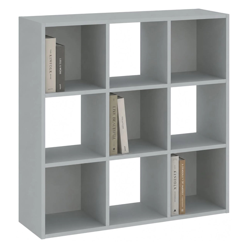 Biblioteca Liga, Libreria 6 Ripiani, 91x30x91h cm Grigio