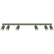 Plafoniera a barra GRAVIO verde oliva 117cm 6xGU10