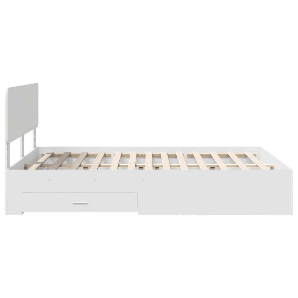 Struttura del letto Bianco 160 x 200 cm Legno multistrato 3412348
