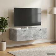 Mobile Porta TV da Muro 98 x 41 x 30 cm Grigio Cemento 899208
